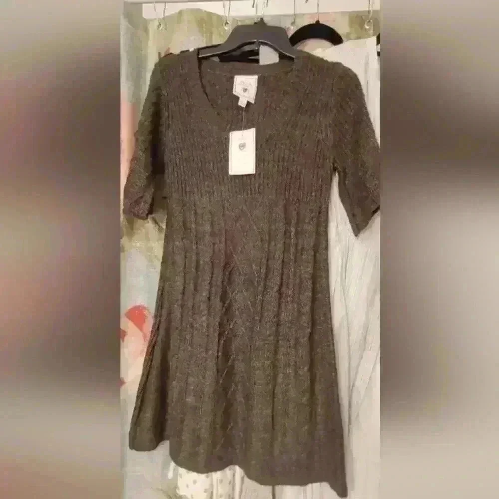 Juniors Large Pink Republic Sweater Dress - Picture 2 of 3